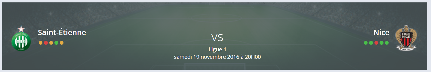 Établissez votre pronostic Saint-Etienne Nice Ligue 1 avec RueDesJoueurs