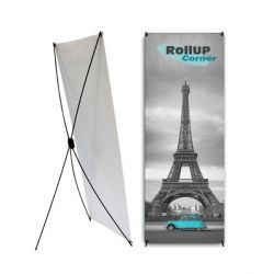 Supports visuels pour les stands : efficacité et rapidité Rollup Corner